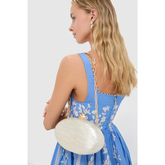 Cult Gaia Eviana Clutch in Ivory New with Box Womens Shoulder Bag Clutch - Picture 12 of 16